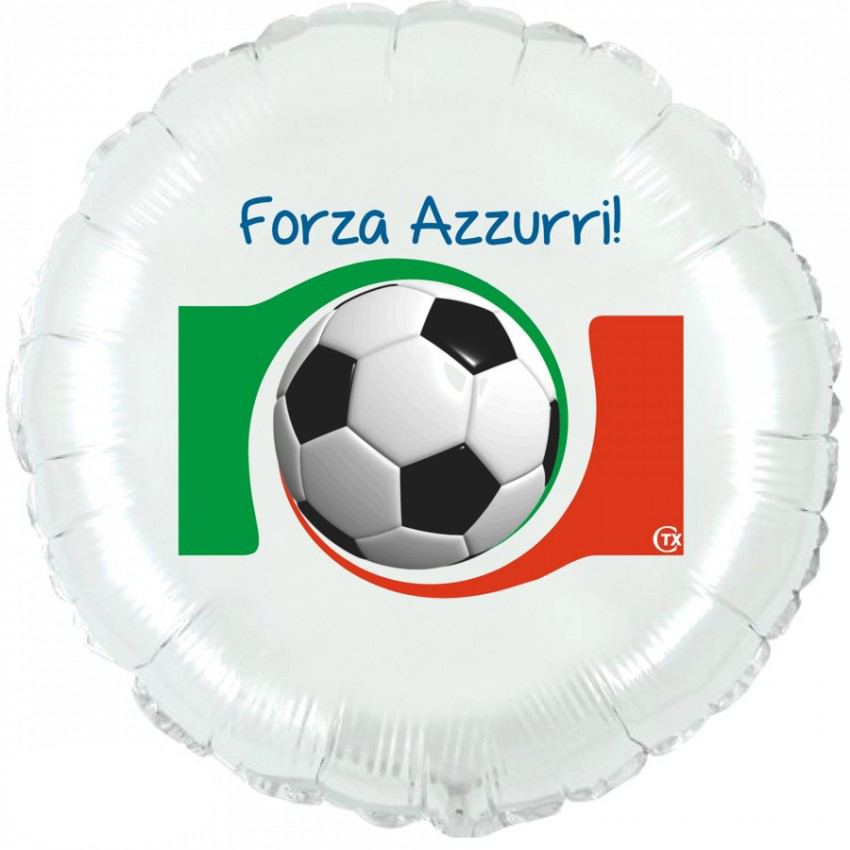 Palloncini Mylar CTX+ - Forza Azzurri! (18”)